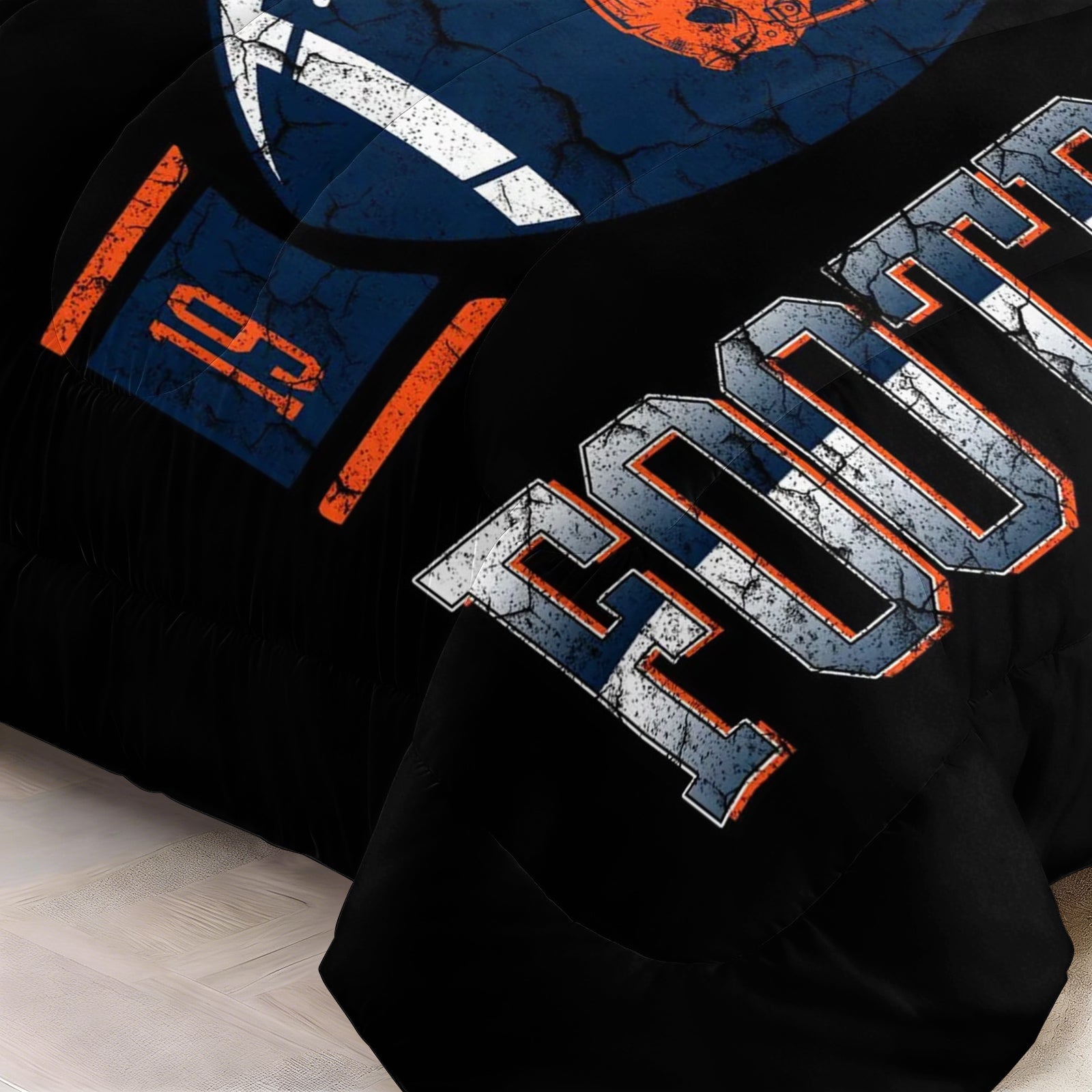 Denver Broncos Comforter Pillowcase Sets Blanket All Season Reversible Quilted Duvet