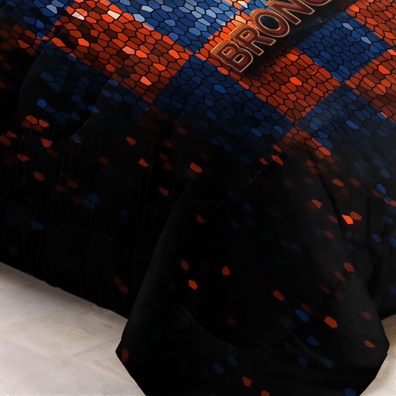Denver Broncos Comforter Pillowcase Sets Blanket All Season Reversible Quilted Duvet
