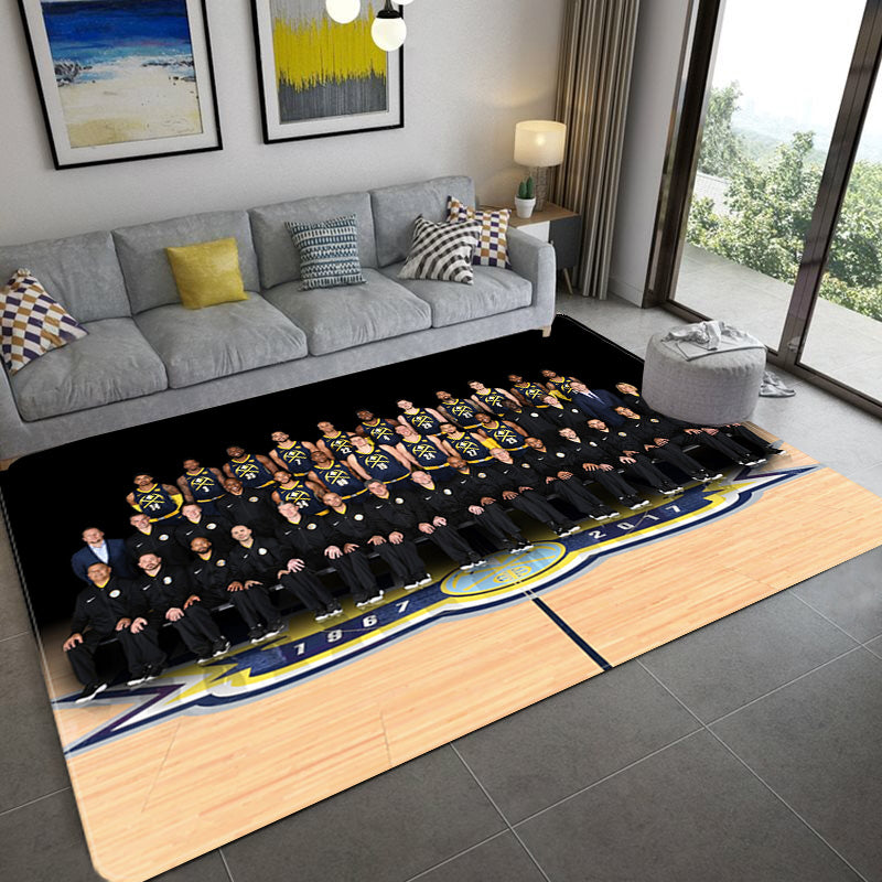 Denver Nuggets Carpet Living Room Bedroom Mats Kitchen Bathroom Rugs