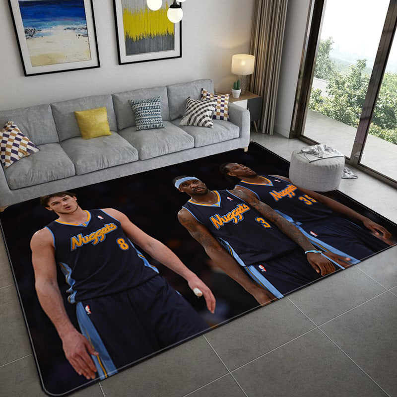 Denver Nuggets Carpet Living Room Bedroom Mats Kitchen Bathroom Rugs