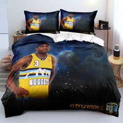 Denver Basketball Nuggets Bedding Set Quilt Cover Without Filler