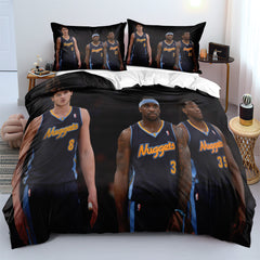 Denver Basketball Nuggets Bedding Set Quilt Cover Without Filler