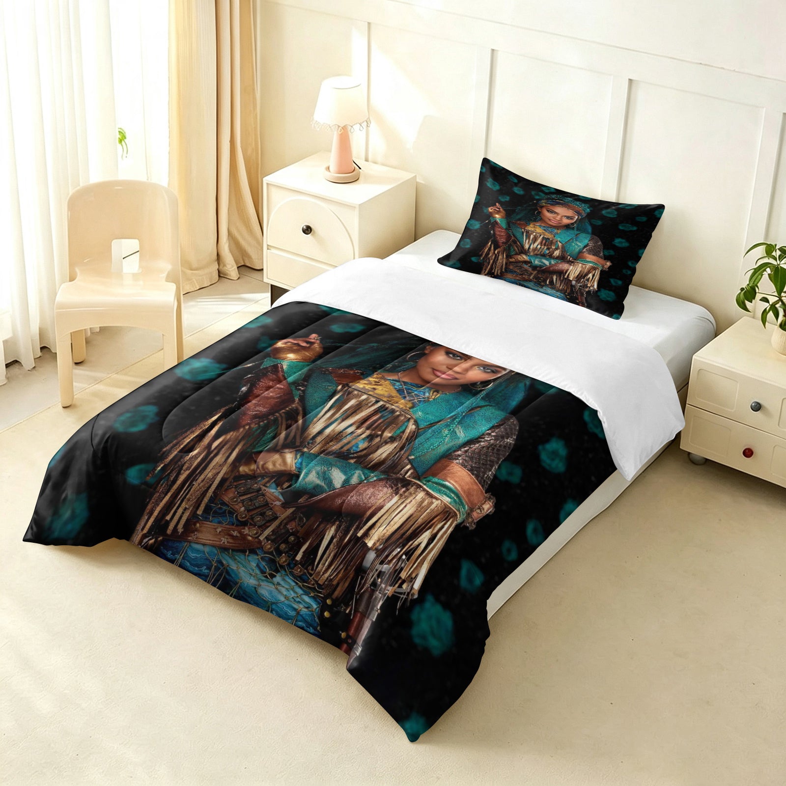 Descendants The Rise of Red Comforter Pillowcase Sets Blanket All Season Reversible Quilted Duvet