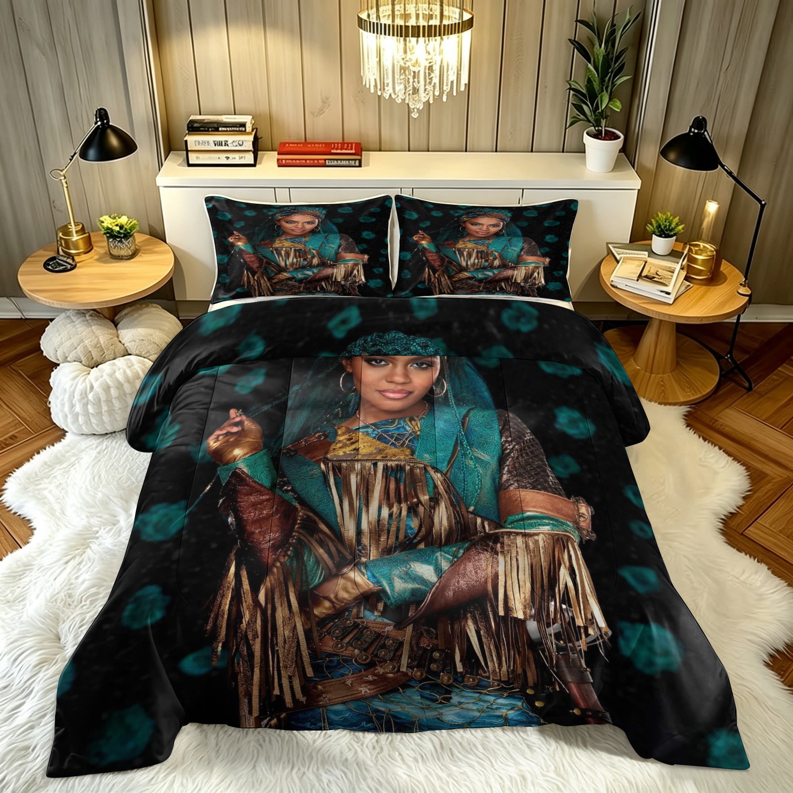 Descendants The Rise of Red Comforter Pillowcase Sets Blanket All Season Reversible Quilted Duvet