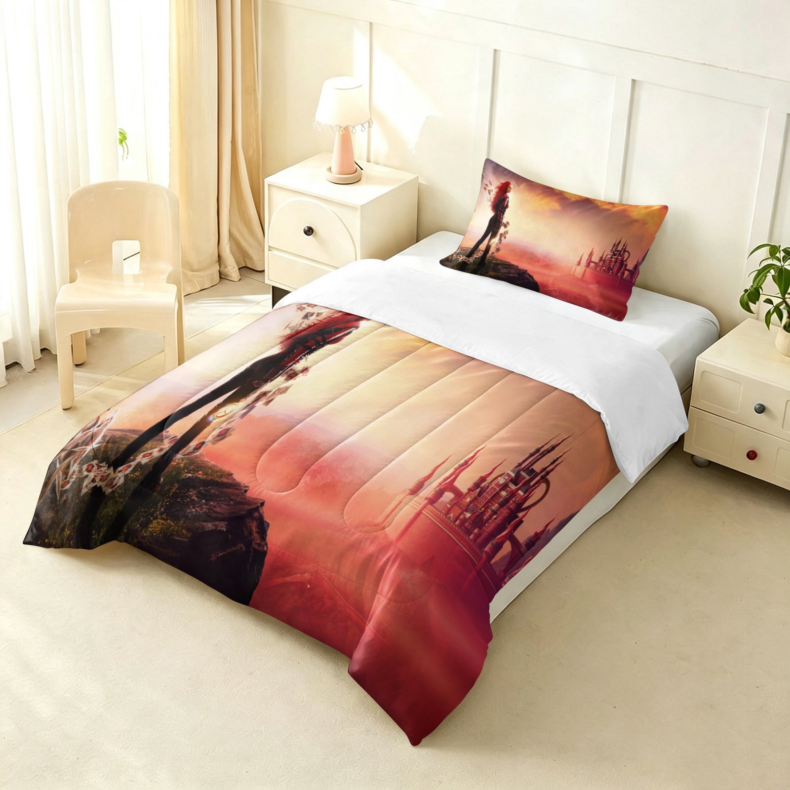 Descendants The Rise of Red Comforter Pillowcase Sets Blanket All Season Reversible Quilted Duvet