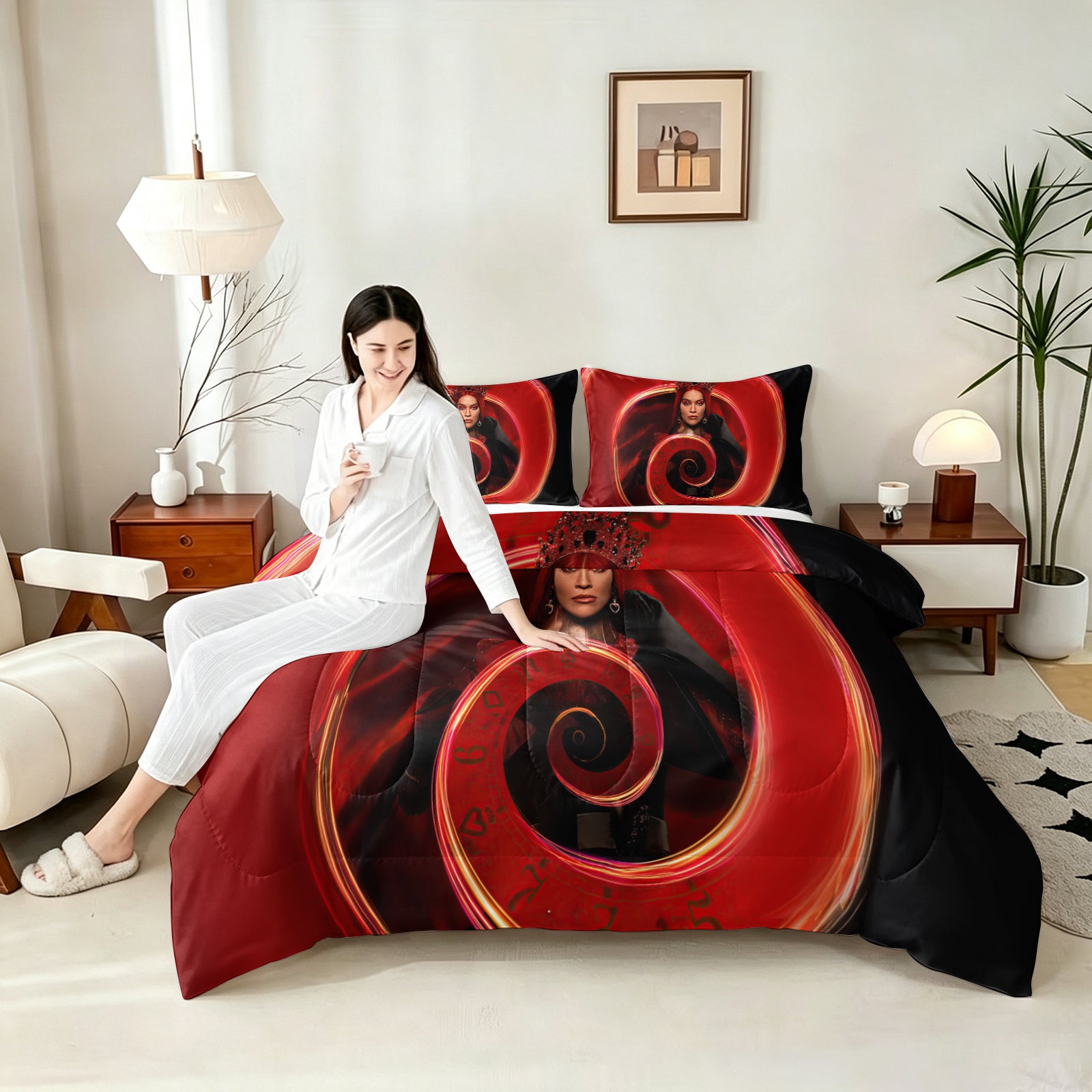 Descendants The Rise of Red Comforter Pillowcase Sets Blanket All Season Reversible Quilted Duvet