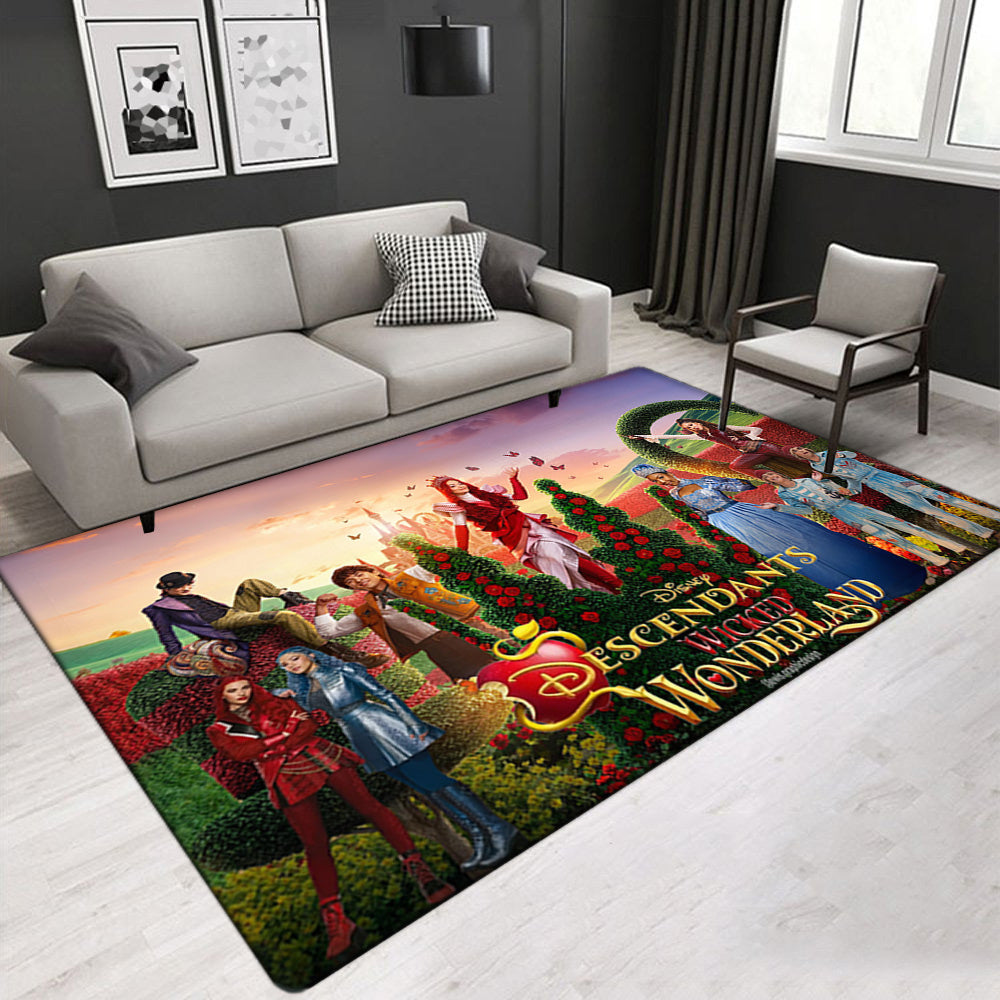 Descendants Wicked Wonderland Carpet Living Room Bedroom Mats Kitchen Bathroom Rugs