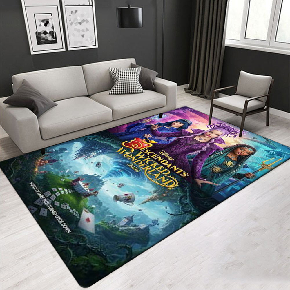 Descendants Wicked Wonderland Carpet Living Room Bedroom Mats Kitchen Bathroom Rugs