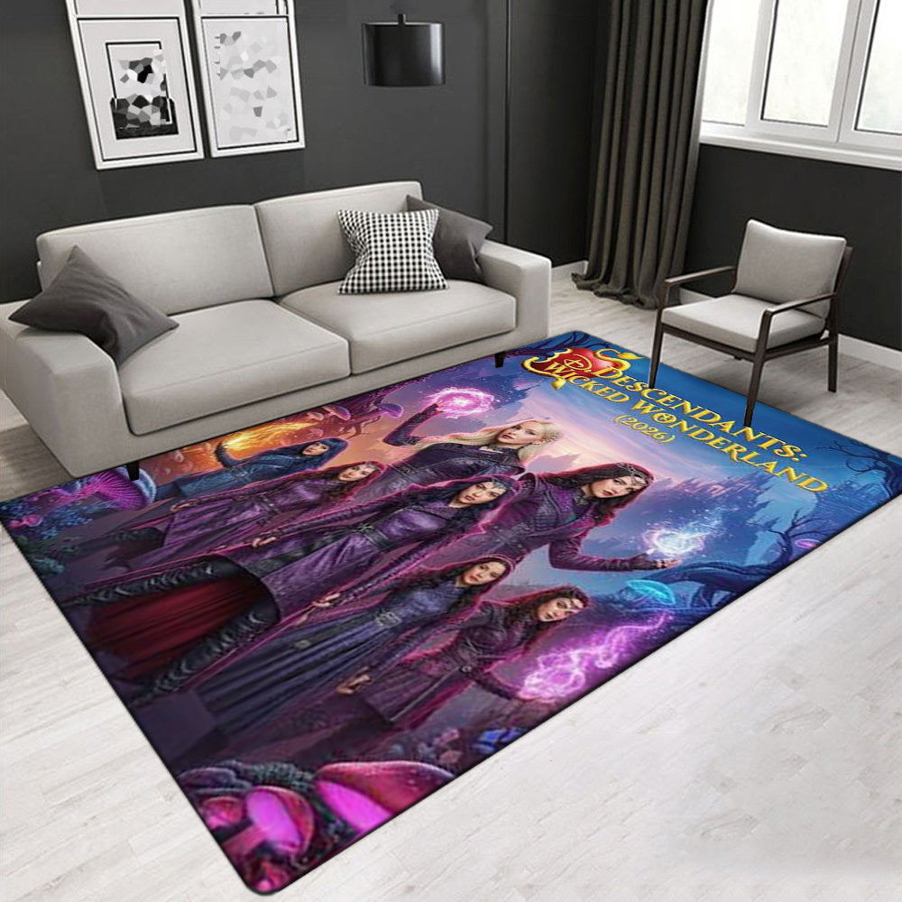 Descendants Wicked Wonderland Carpet Living Room Bedroom Mats Kitchen Bathroom Rugs