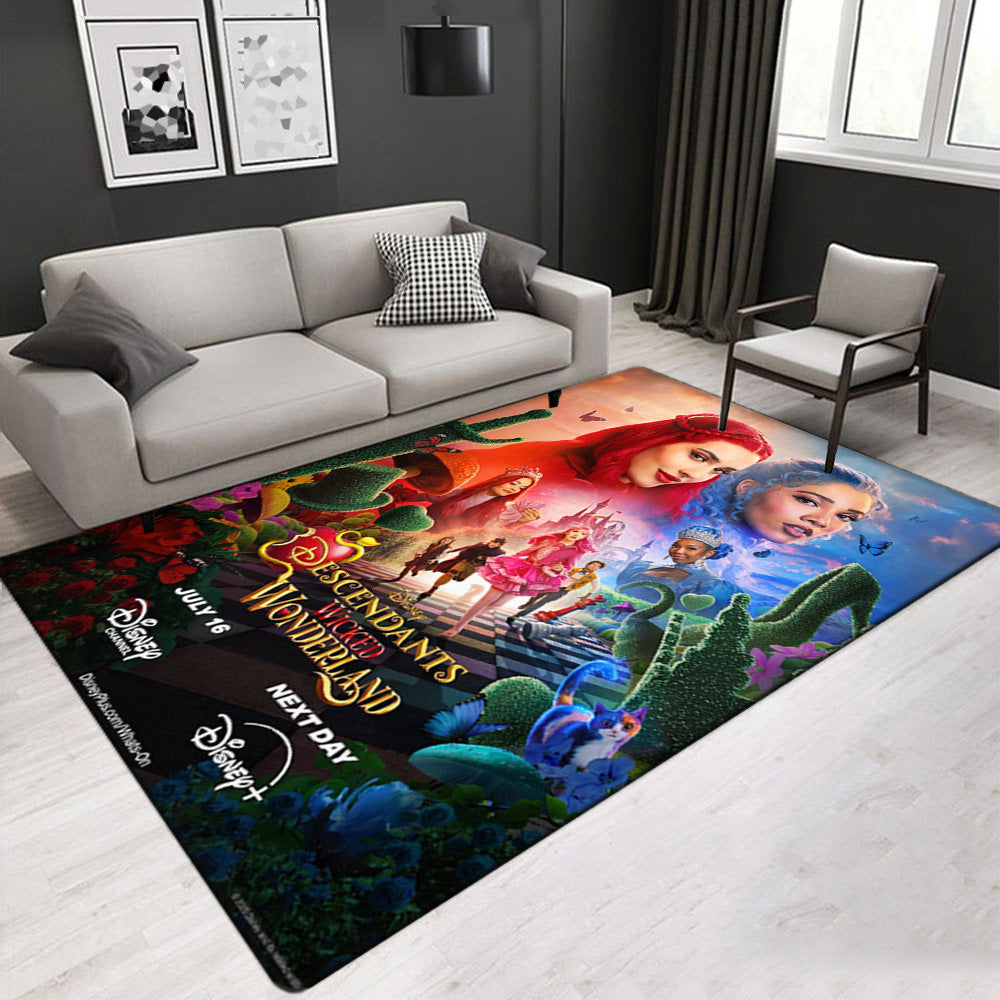 Descendants Wicked Wonderland Carpet Living Room Bedroom Mats Kitchen Bathroom Rugs