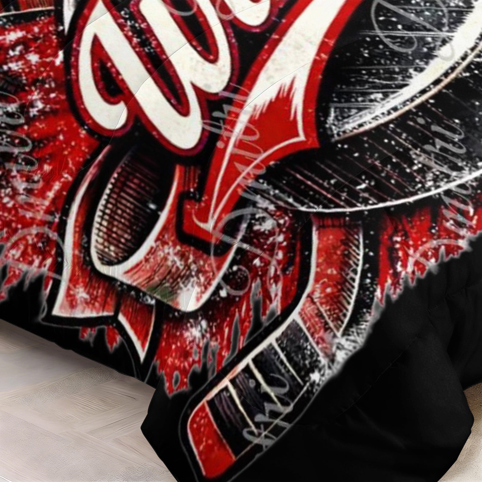 Detroit Red Wings Hockey League Comforter Pillowcase Sets Blanket All Season Reversible Quilted Duvet