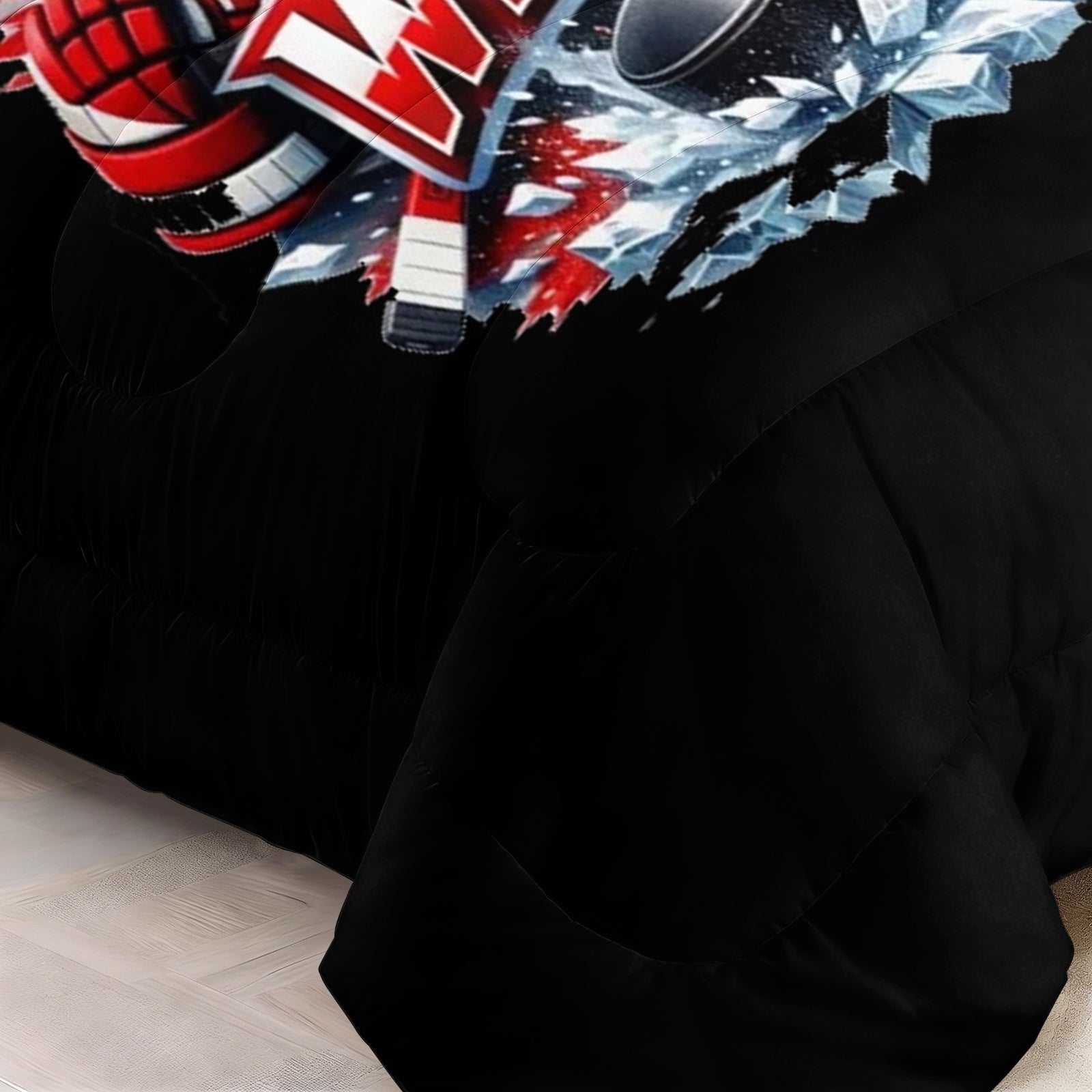 Detroit Red Wings Hockey League Comforter Pillowcase Sets Blanket All Season Reversible Quilted Duvet
