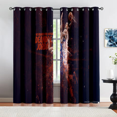 Detroit Basketball Pistons Blackout Curtains Drapes For Window Treatment Set