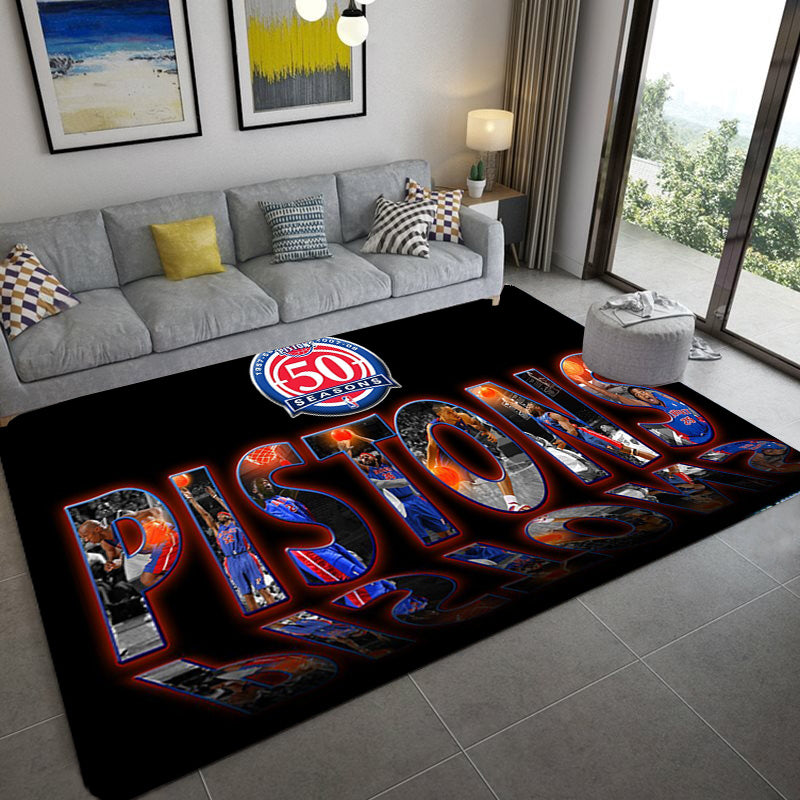 Detroit Pistons Carpet Living Room Bedroom Mats Kitchen Bathroom Rugs