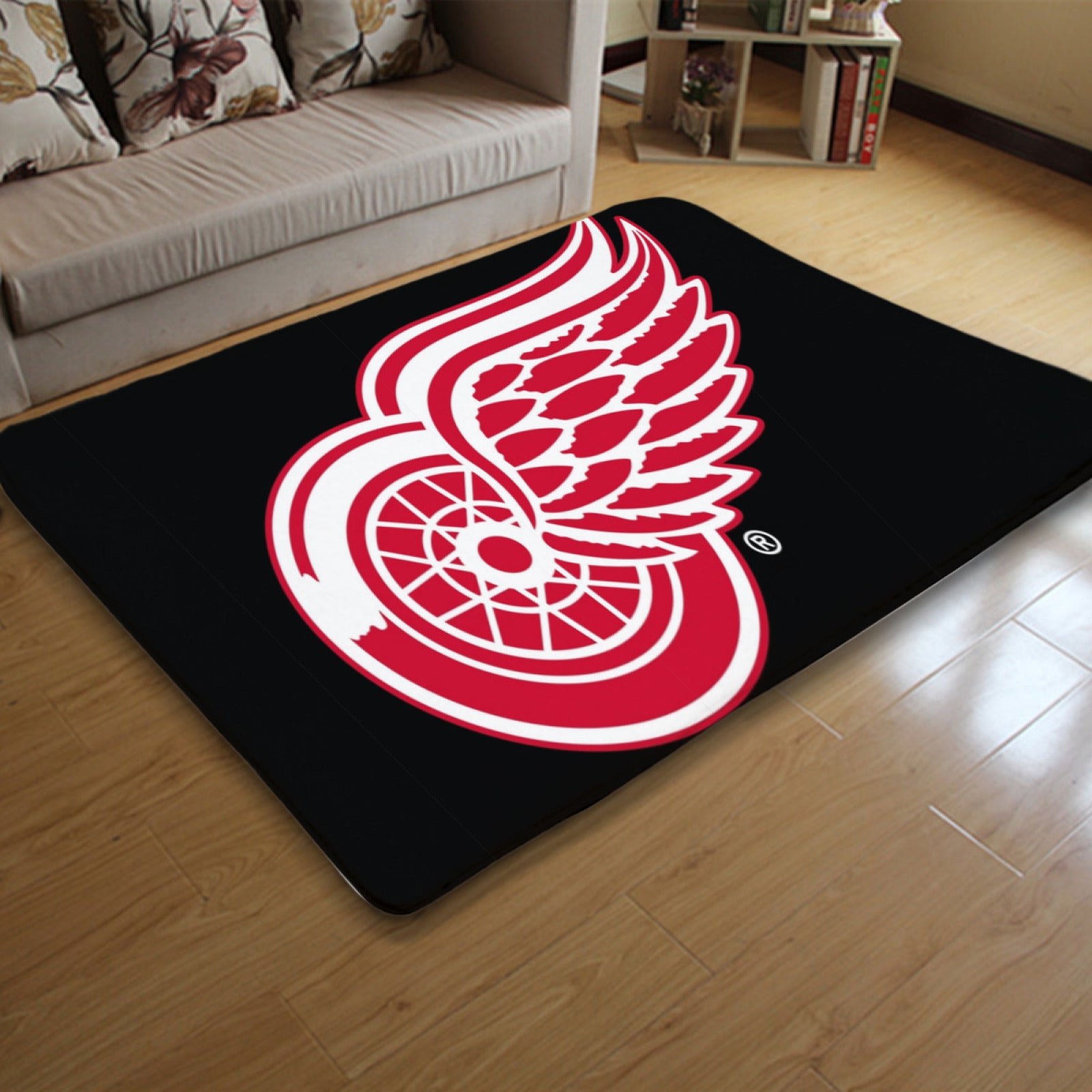 Detroit Red Wings Hockey League Carpet Living Room Bedroom Mats Kitchen Bathroom Rugs