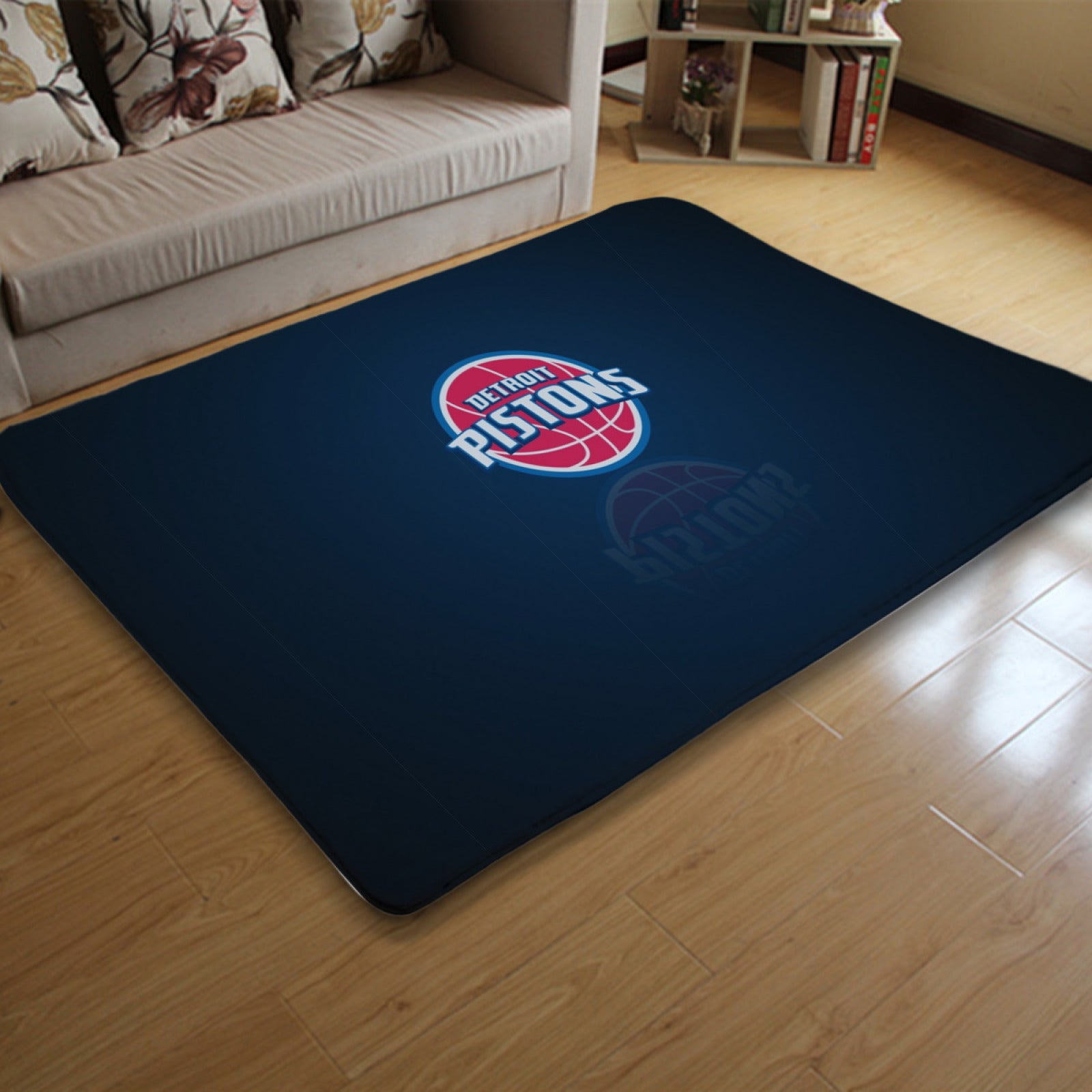 Detroit Basketball Pistons Carpet Living Room Bedroom Mats Kitchen Bathroom Rugs