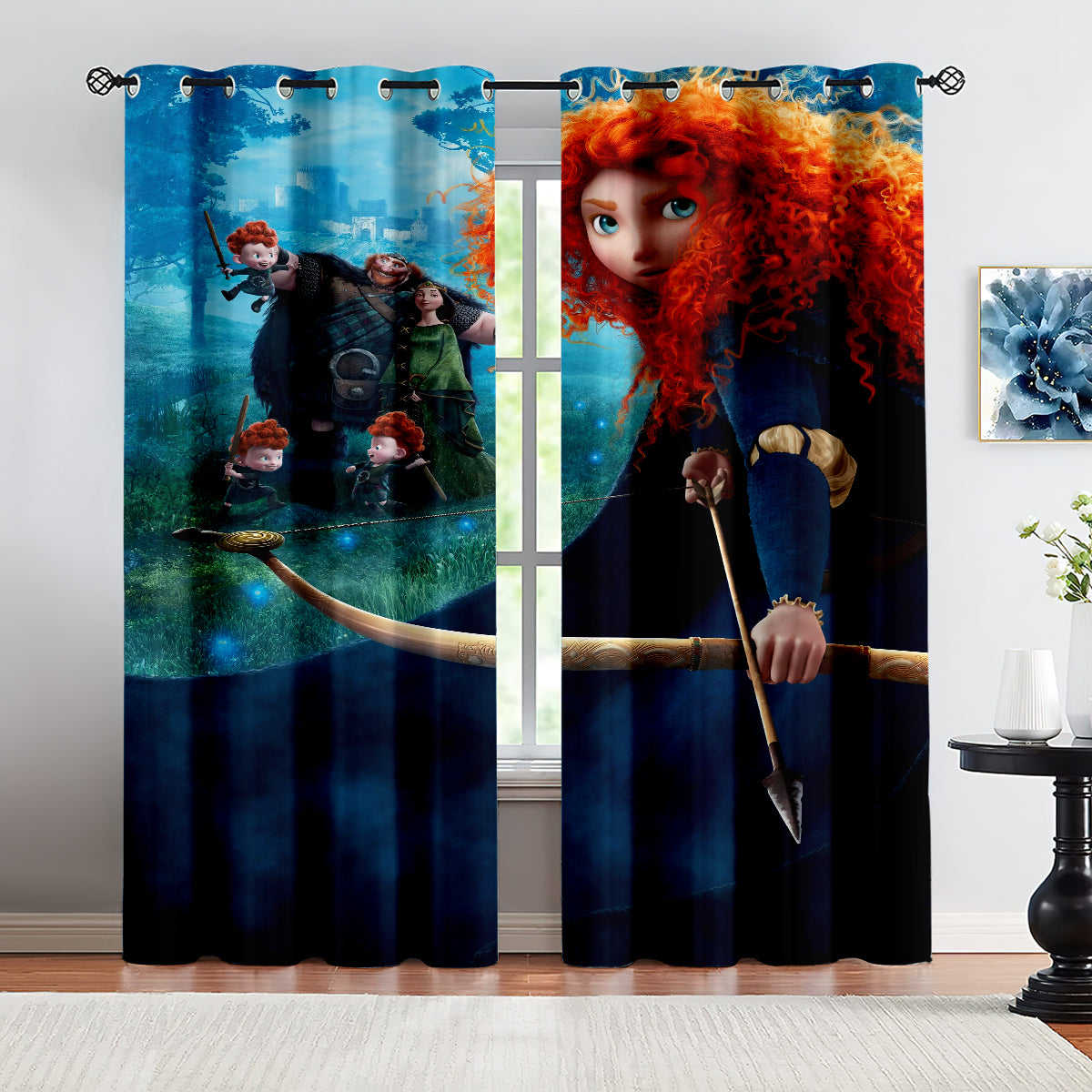 Disney Brave Princess Merida Curtains Blackout Window Treatments Drapes Room Decor