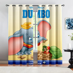 Disney Dumbo Curtains Blackout Window Treatments Drapes Room Decor