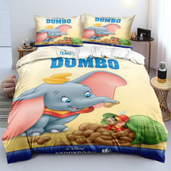 Disney Dumbo Elephant Duvet Cover Quilt Cover Pillowcase Bedding Set