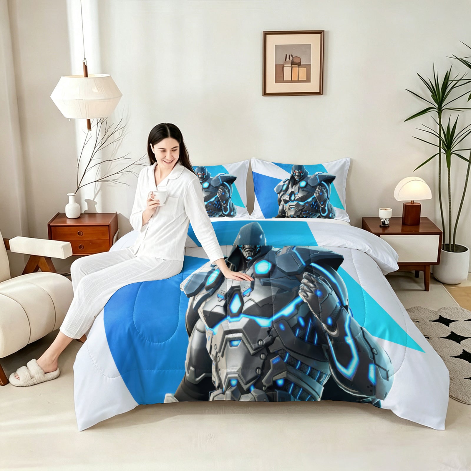 ‌Marvel Rivals Doctor Doom Comforter Pillowcase Sets Blanket All Season Reversible Quilted Duvet