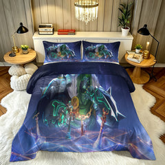 ‌Marvel Rivals Doctor Doom Comforter Pillowcase Sets Blanket All Season Reversible Quilted Duvet