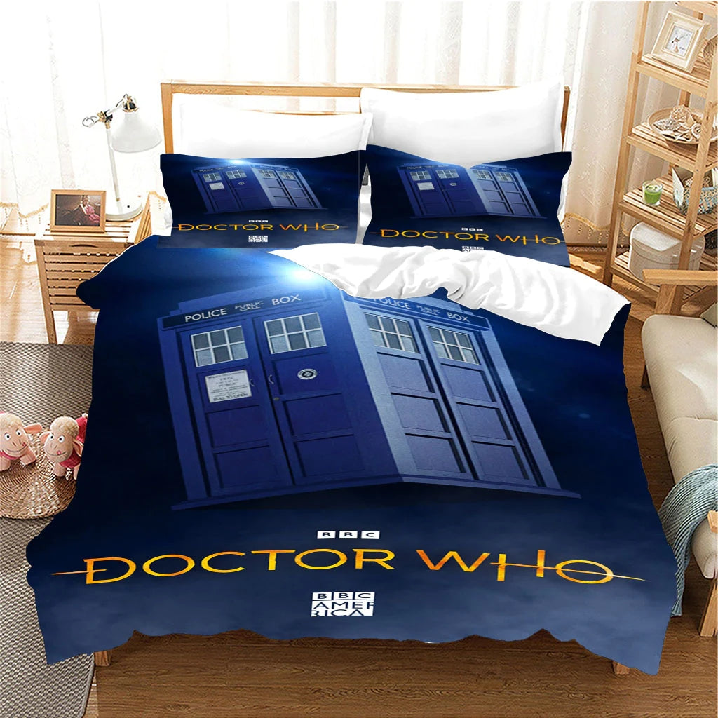 Doctor Who  Duvet Cover Quilt Cover Pillowcase Bedding Set Bedroom Decor