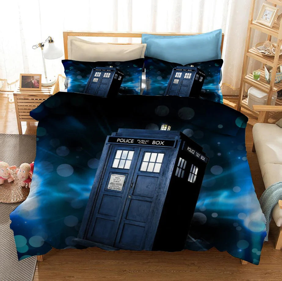 Doctor Who  Duvet Cover Quilt Cover Pillowcase Bedding Set Bedroom Decor