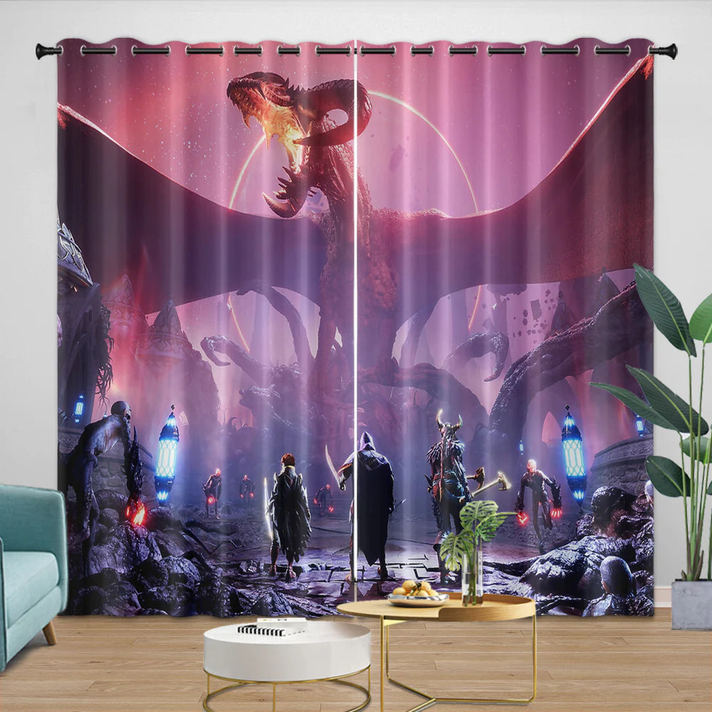 Dragon Age The Veilguard Blackout Curtain for Living Room Bedroom Window Treatment