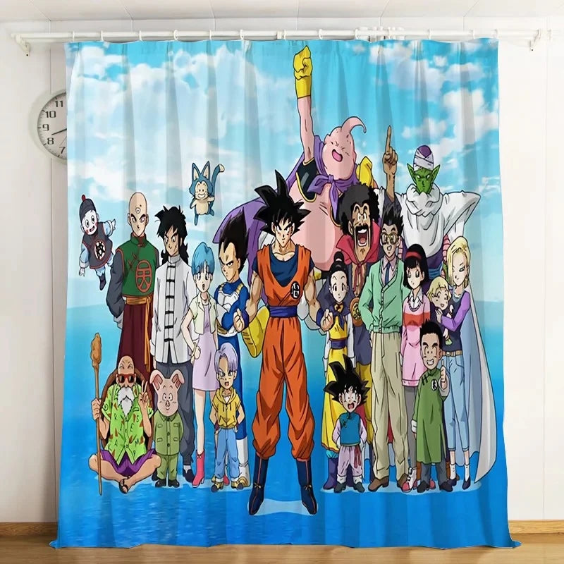 Dragon Ball Z Son Goku  Blackout Curtains Drapes For Window Treatment