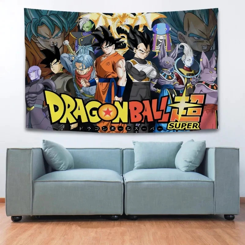 Dragon Ball Z Son Goku Wall Decor Hanging Tapestry Home Bedroom Living Room Decoration