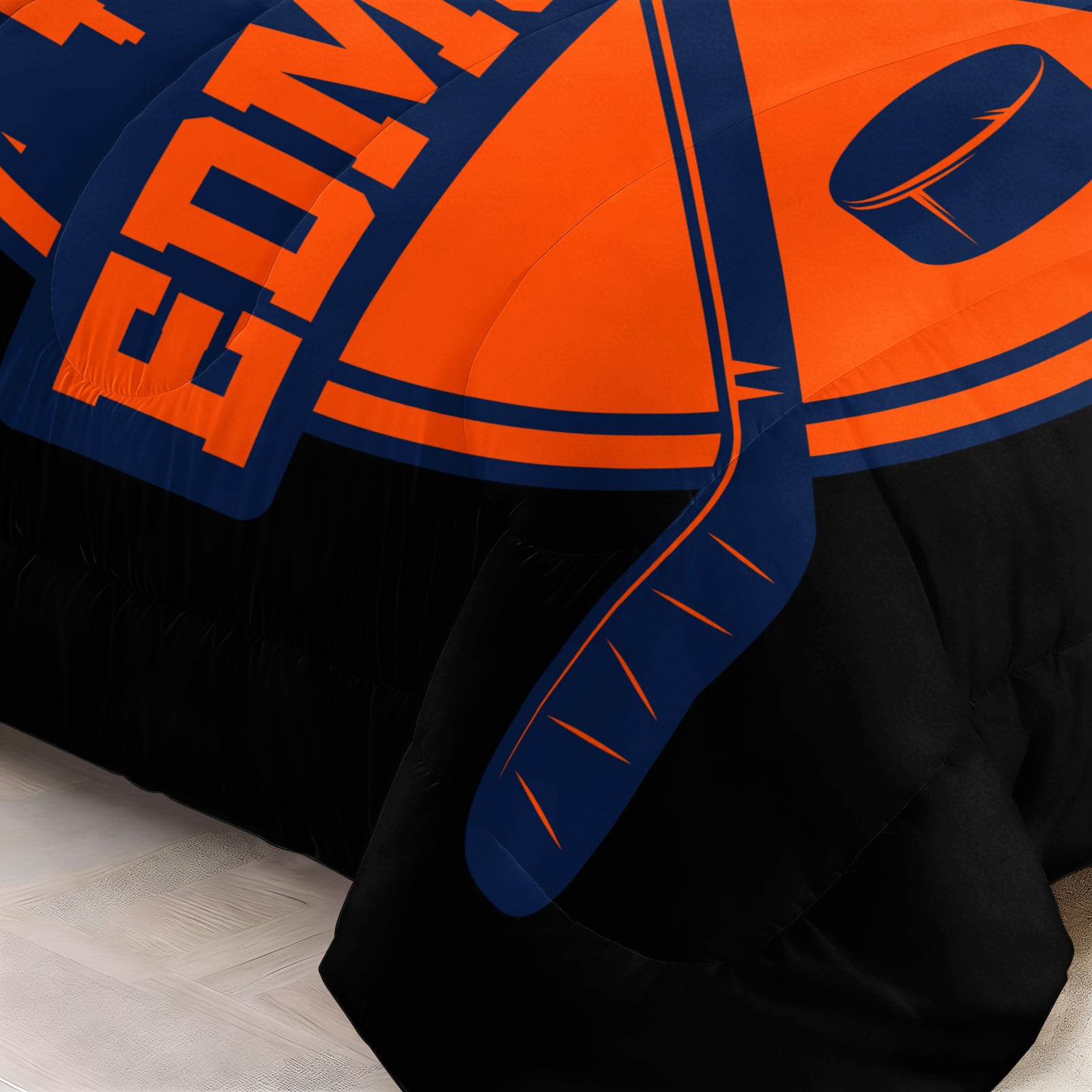 Edmonton Oilers Hockey League Comforter Pillowcase Sets Blanket All Season Reversible Quilted Duvet