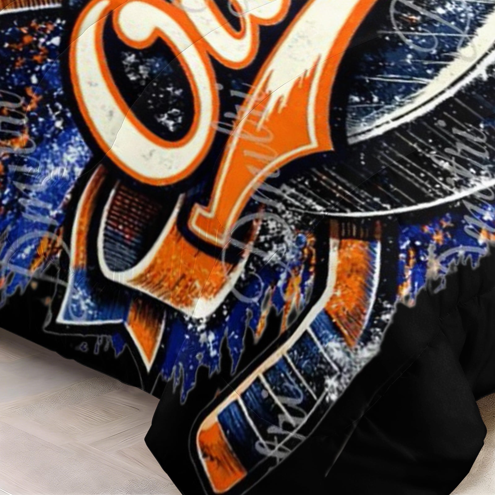 Edmonton Oilers Hockey League Comforter Pillowcase Sets Blanket All Season Reversible Quilted Duvet