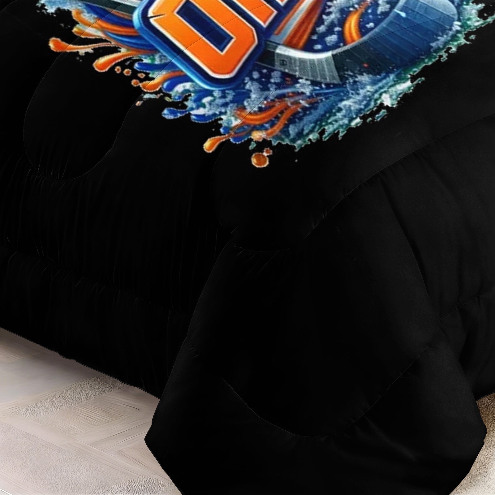 Edmonton Oilers Hockey League Comforter Pillowcase Sets Blanket All Season Reversible Quilted Duvet