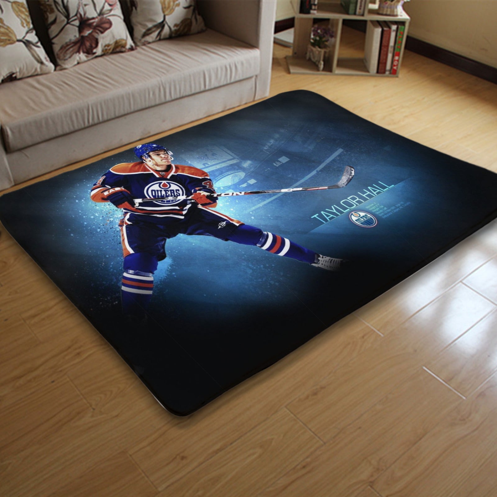 Edmonton Oilers Hockey League Carpet Living Room Bedroom Mats Kitchen Bathroom Rugs