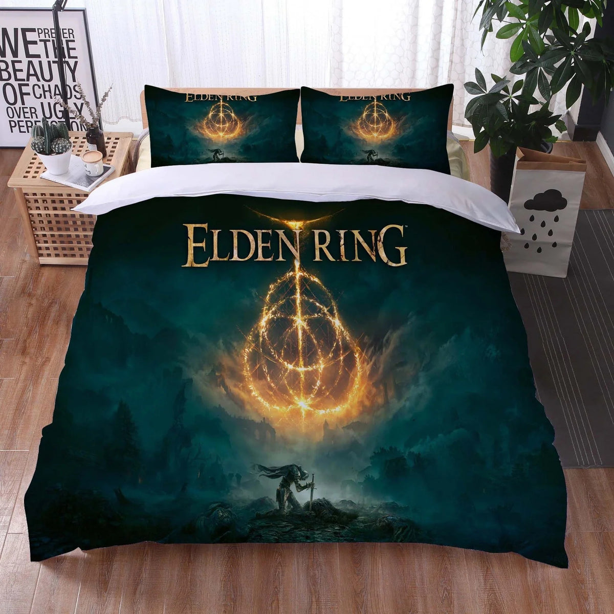 Elden Ring Duvet Cover Quilt Case Pillowcase Bedding Set  Bedroom Decor