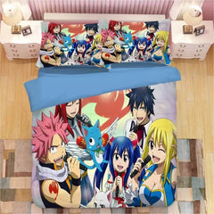 Fairy Tail Duvet Cover Quilt Case Pillowcase Bedding Set