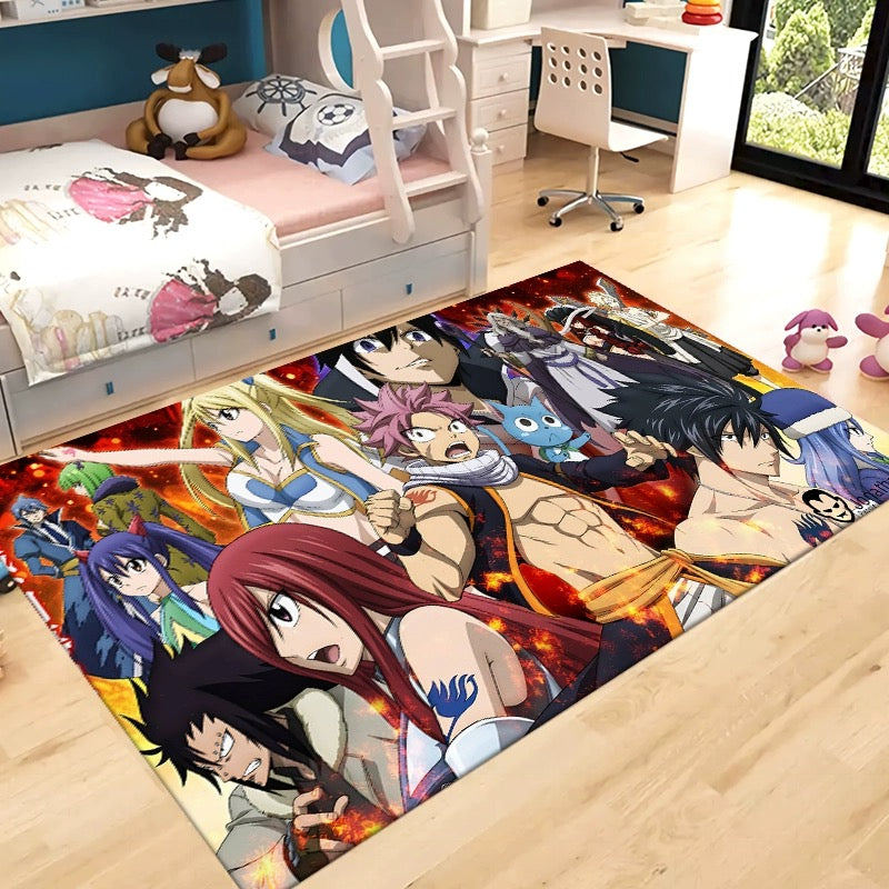 Fairy Tail Cosplay Carpet Living Room Bedroom Sofa Rug Door Mat