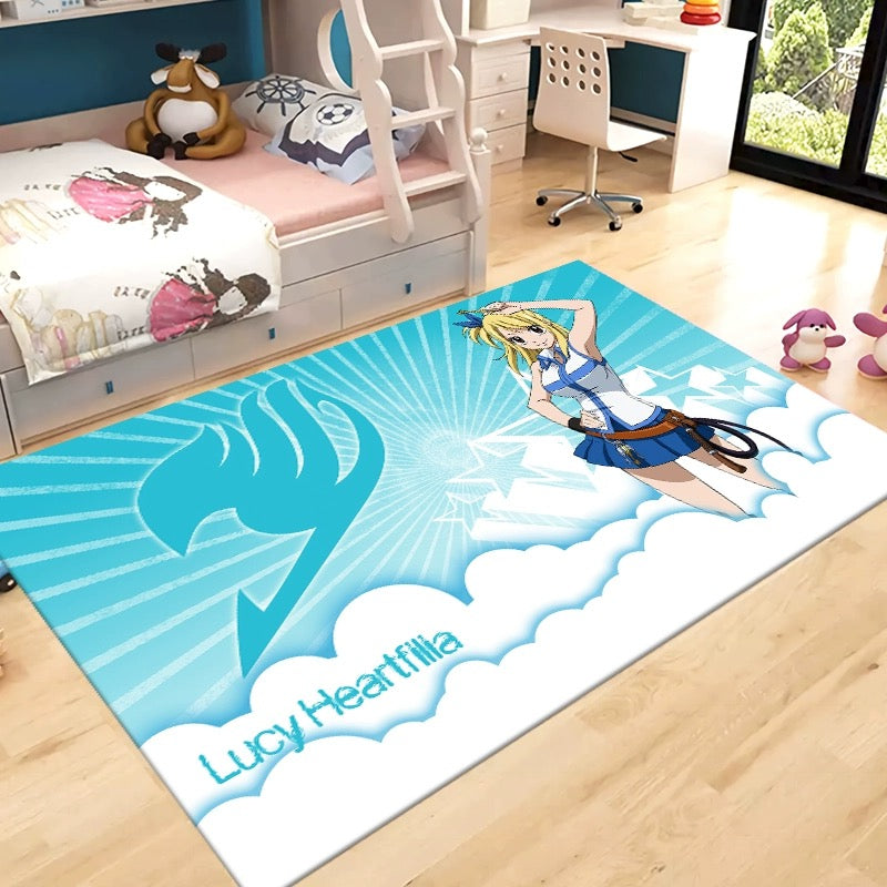 Fairy Tail Cosplay Carpet Living Room Bedroom Sofa Rug Door Mat