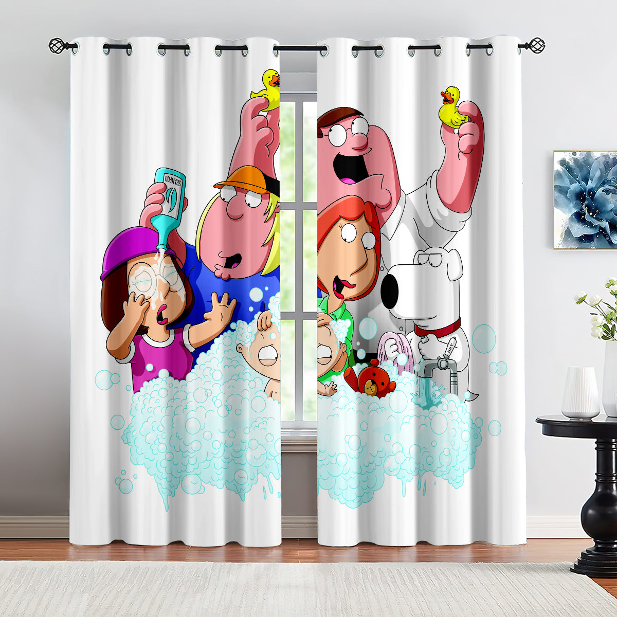 Family  Guy Blackout Curtains Drapes For Window Treatment Set