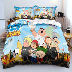Family Guy Duvet Cover Quilt Case Pillowcase Bedding Set
