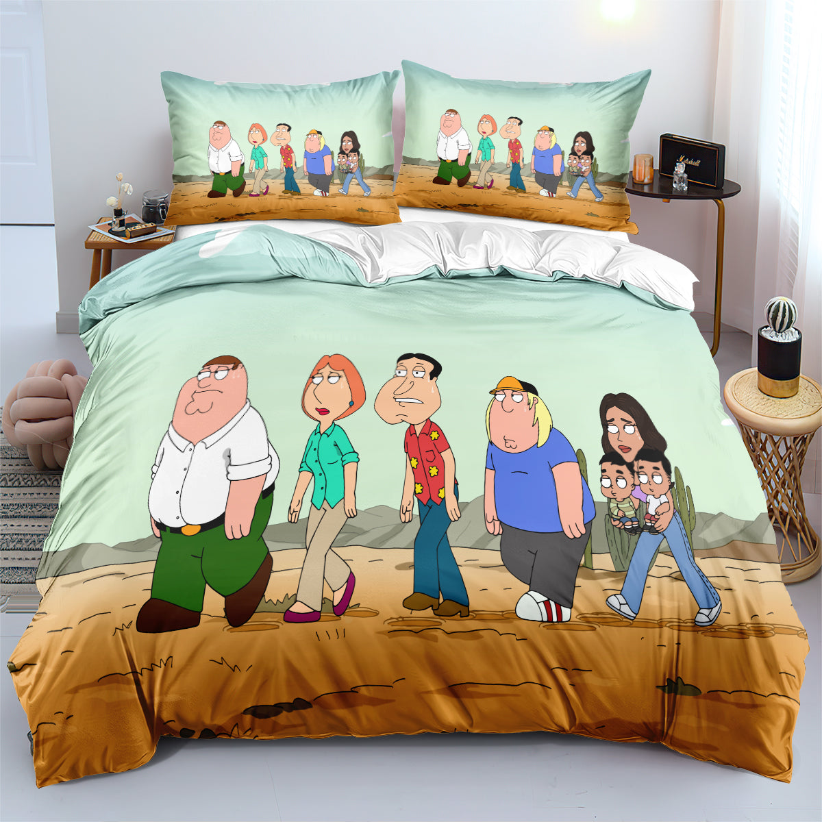 Family Guy Duvet Cover Quilt Case Pillowcase Bedding Set