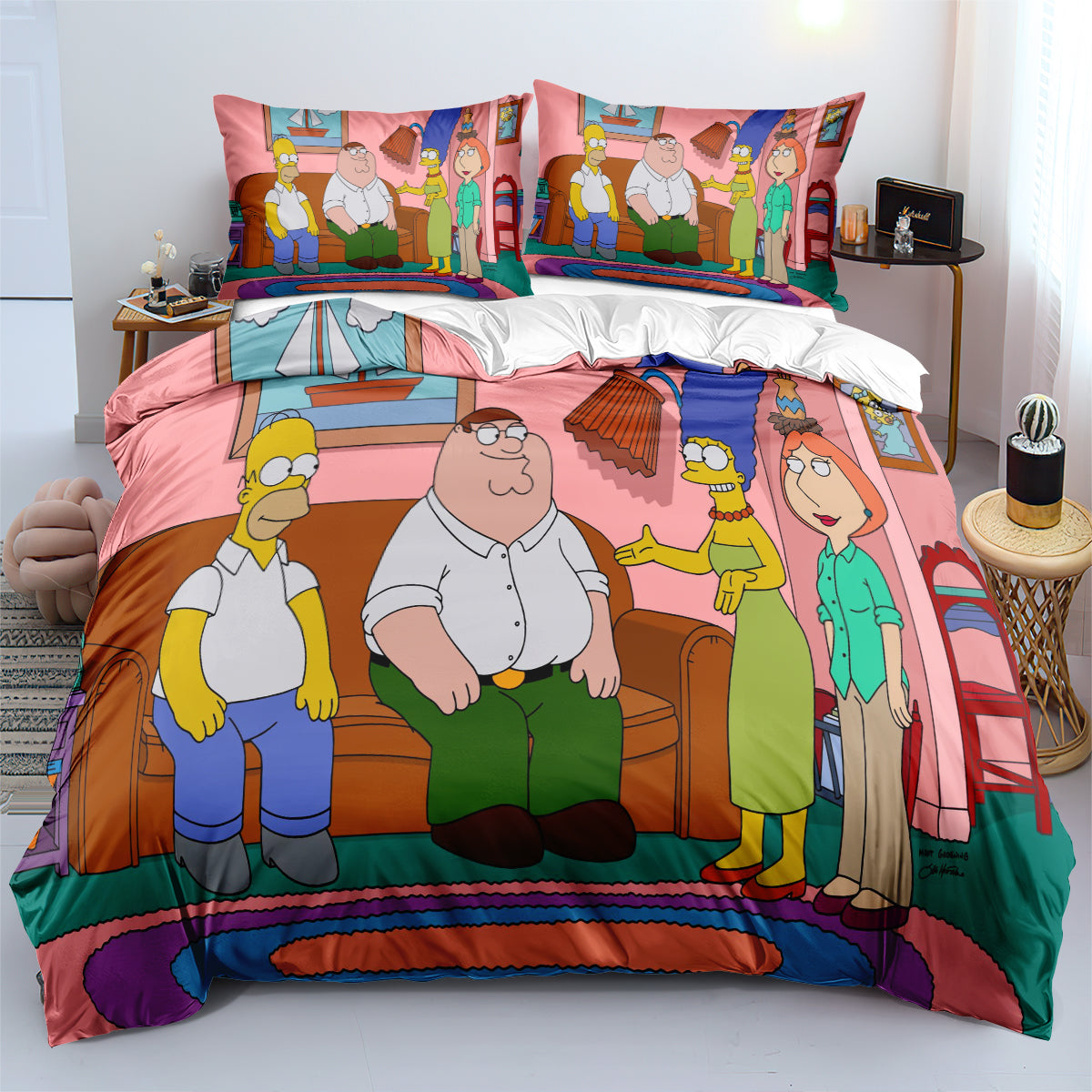 Family Guy Duvet Cover Quilt Case Pillowcase Bedding Set