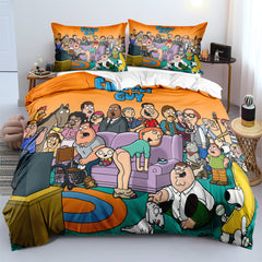 Family Guy Duvet Cover Quilt Case Pillowcase Bedding Set