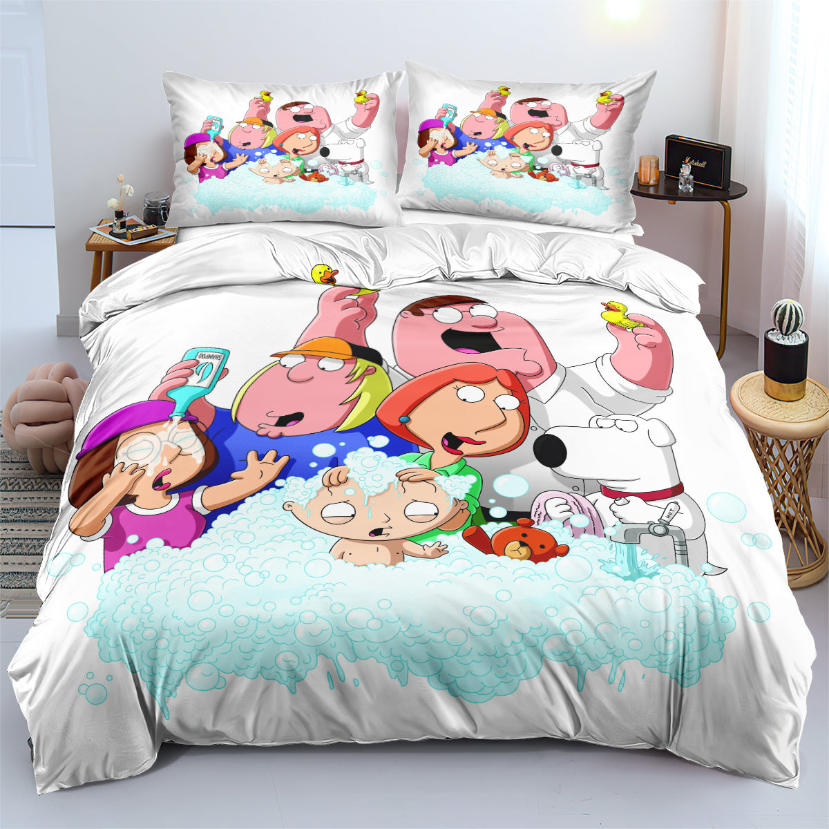 Family Guy Duvet Cover Quilt Case Pillowcase Bedding Set