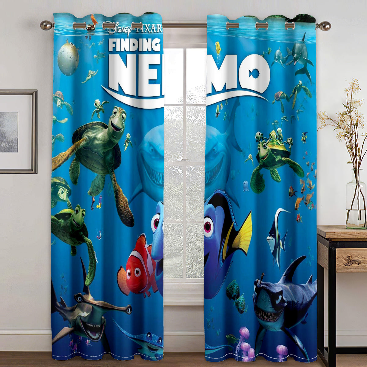 Finding Nemo Blackout Curtains Drapes for Window Treatment Set