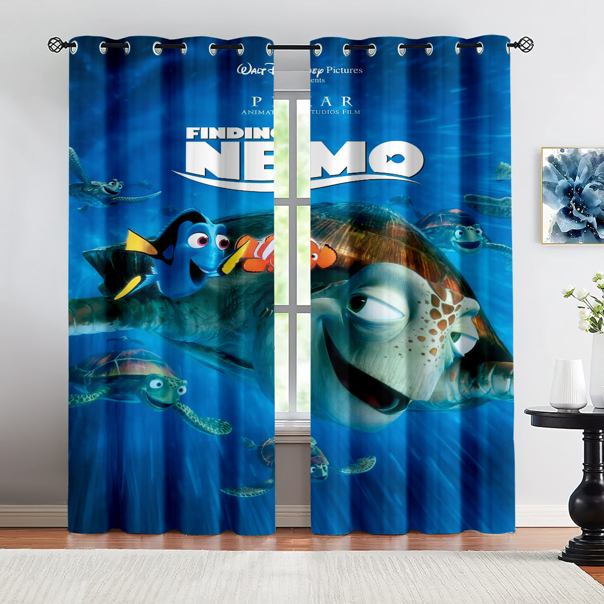 Finding Nemo Blackout Curtains Drapes for Window Treatment Set