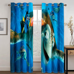 Finding Nemo Blackout Curtains Drapes for Window Treatment Set