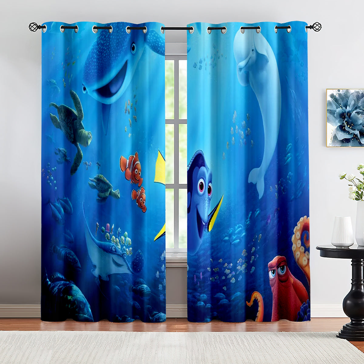 Finding Nemo Blackout Curtains Drapes for Window Treatment Set