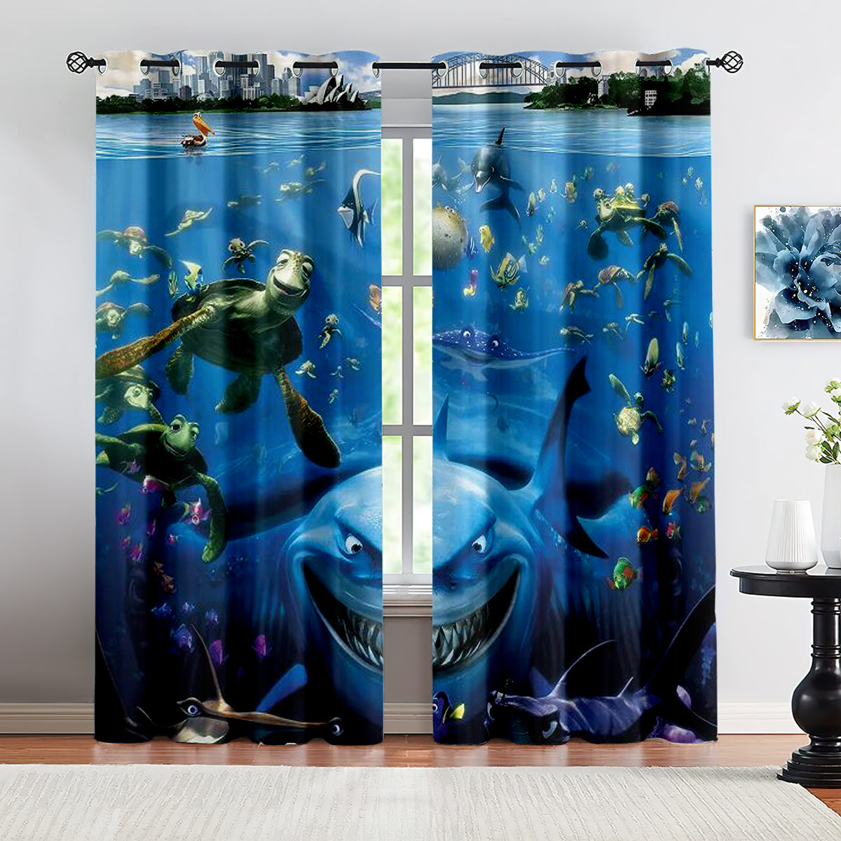 Finding Nemo Blackout Curtains Drapes for Window Treatment Set