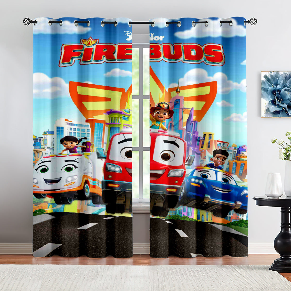 Firebuds Blackout Curtains Drapes For Window Treatment Set